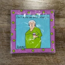 Murray's Dont Make Me B**** Slap You Cocktail Party Paper Napkins Humor Murrays