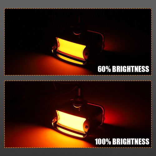 LED Dual Face Truck Fender Pedestal Side Marker Light Turn Signal Amber 4wires - Picture 7 of 9