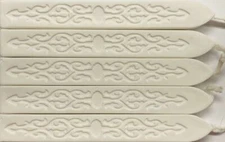 Solid White Sealing Wax (with wick), 5 Sticks, for Beautiful Wax Seals!