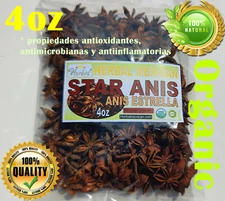 Anis estrella Star Anise Seeds 4oz Anis Estrellado Illicium verum aniseed stars