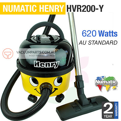 NUMATIC Henry Dry Canister Vacuum Cleaner HVR200 YELLOW + 2 YR