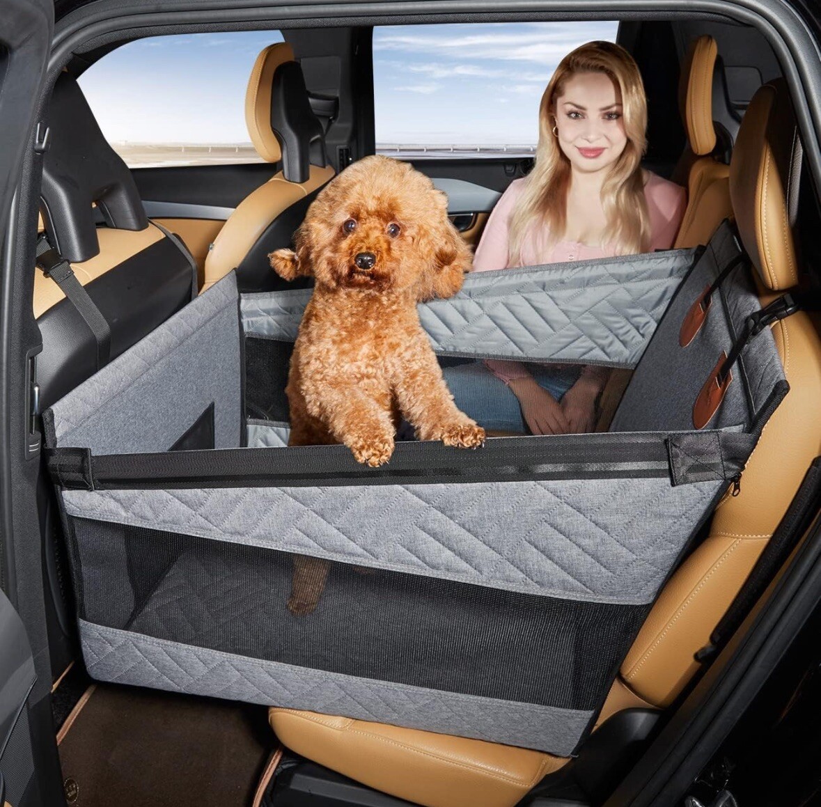 TKYZ Dog Car Seat for Medium DogsBack Seat Extender for DogsLarge
