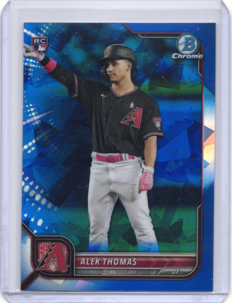 2022 Bowman Chrome Sapphire #76 Alek Thomas Diamondbacks