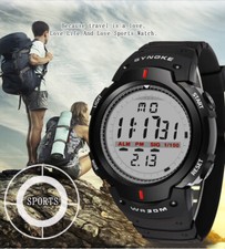 Men's Sports Watches Multifunctional Waterproof Electronic Watch LED Display US