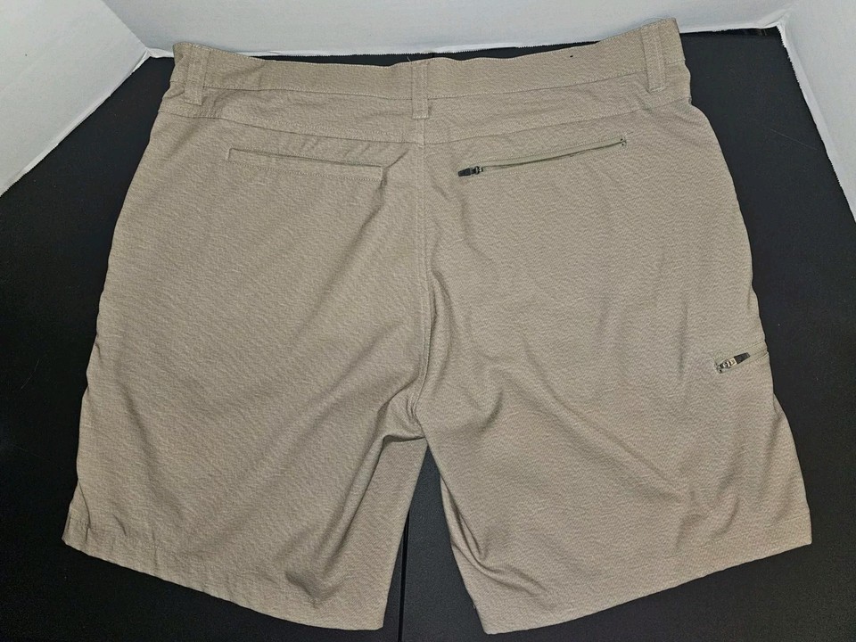 Tony Hawk 38 Polyester Performance Chino Tan Beige Skate Shorts Inseam