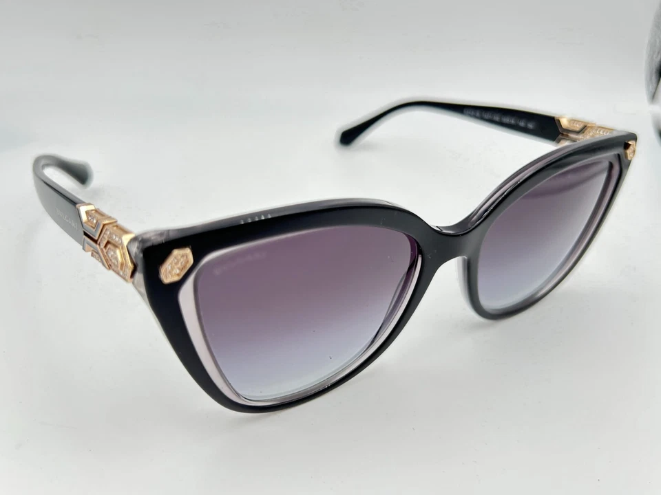 Gafas de sol Bvlgari 8212 B 5417/8G Negro gris con cristales con paño de limpieza 55 Foto 2 de 4