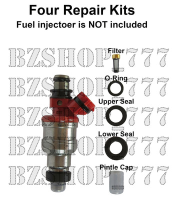 FUEL INJECTOR REPAIR KIT O-RINGS FILTERS GROMMETS SEALS CAP 96-99 ACURA - Foto 2