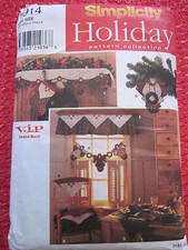 Simplicity 7914 CHRISTMAS DECORATIONS SANTA ANGEL HOLIDAY SEW PATTERN UNCUT 
