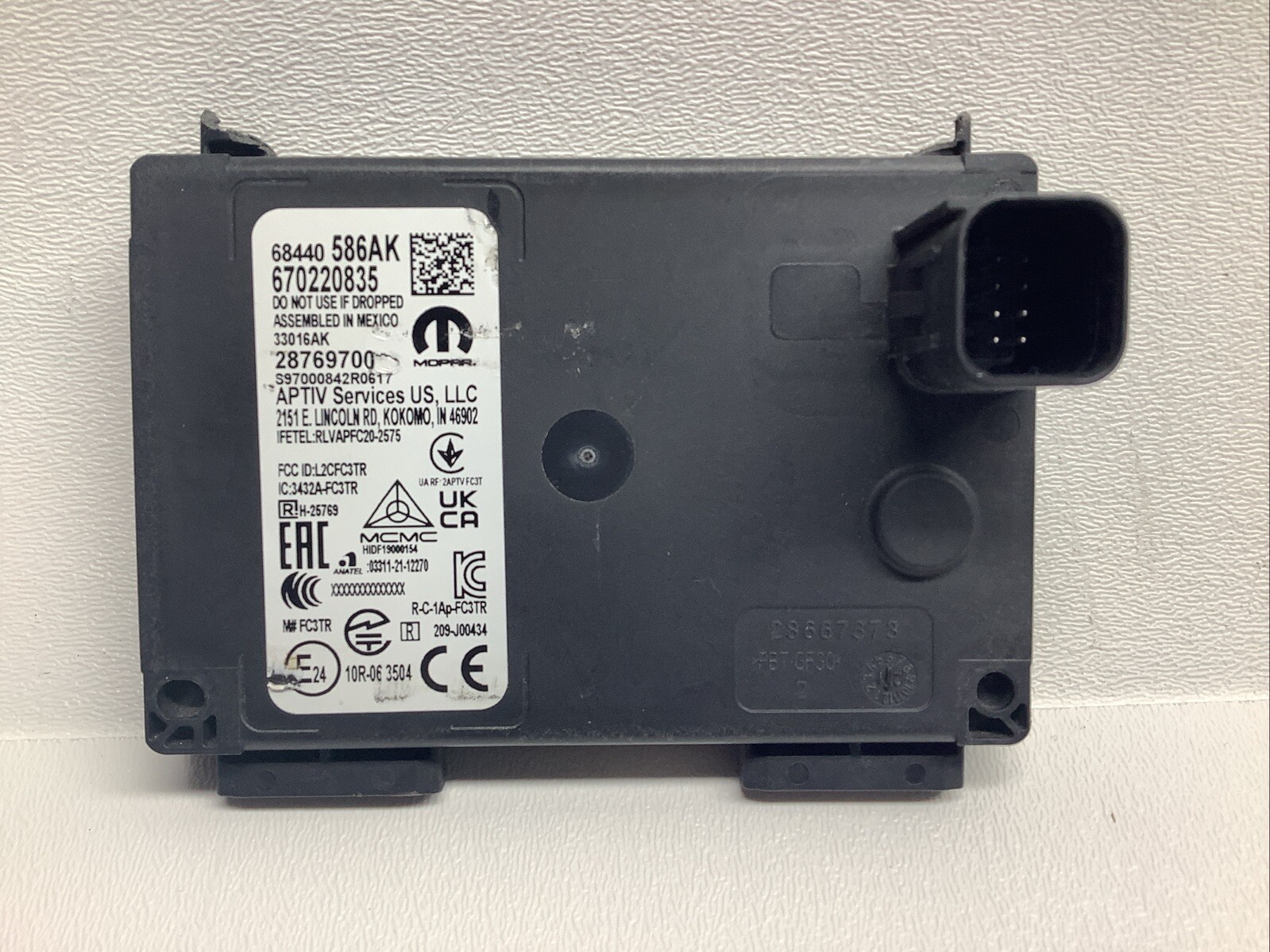 Maserati Grecale ACC Adaptive Cruise Control Radar Module 670220835 OEM