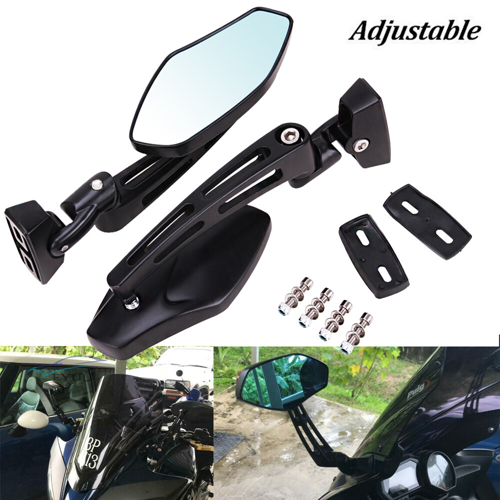Black Motorcycle Race Rearview Mirror For Suzuki GSXR 600 750 1000