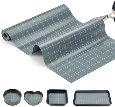 Silicone Baking Mat Roll, 12IN*5.25FT Non Stick Heat Resistant Baking Mats,No Sl