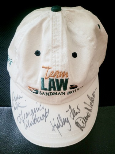 Kelley LAW Team Canada 2002 Winter Olympics Women's Curling SIGNED Hat Salt Lake
