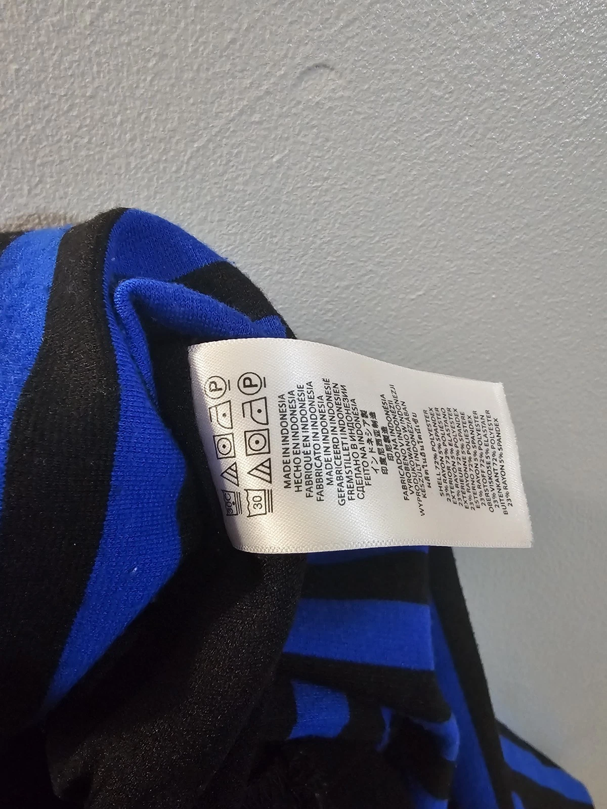 Abito donna Michael Kors blu e nero a righe taglia M