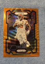 2023 Panini Prizm - Chris Jones #142 Orange Wave Prizm /60