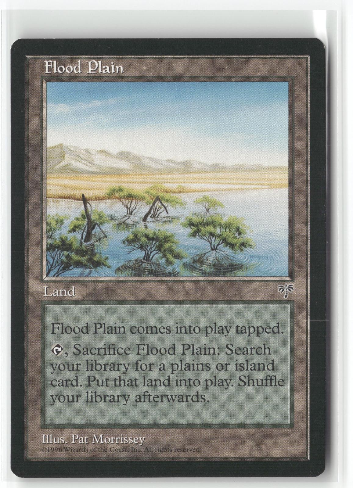 Flood Plain Uncommon Mirage Magic: The Gathering Lightly Played