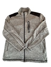 Greg Norman Golf Jacket Mens L Gray Full Zip ...