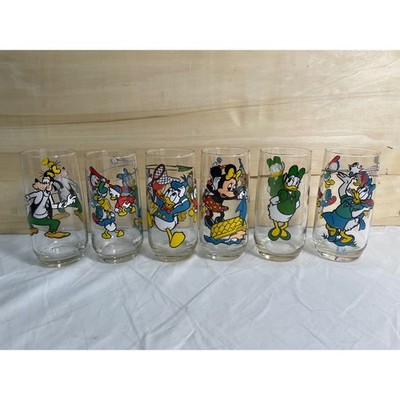Vintage Pepsi Walt Disney Collector Series Glasses Set of 6 Mickey Donald Goofy