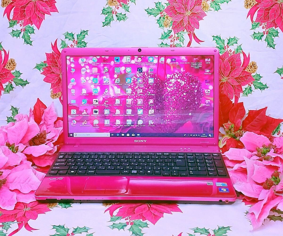 SONY VAIO Pink Intel Core i5 Windows 11 SSD 256GB 8GB Blu-ray DVD