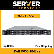 Dell PowerEdge R630 Server 2x E5-2630 V4  20 Cores H730 128GB RAM 10x trays