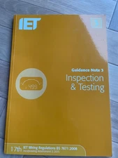 IET Guidance Note 3: Inspection & Testing (Electrical Regulations)