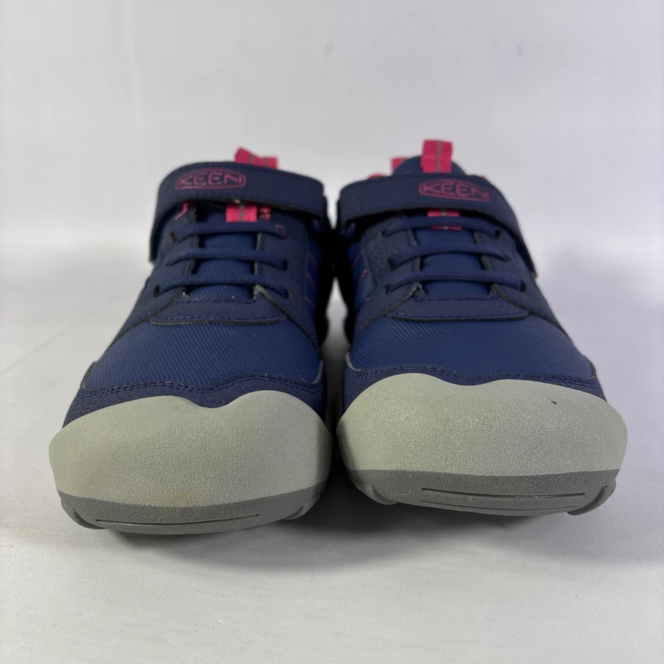 Keen Knotch Peak Juvenil Talla 5 Azul Profundidades/Rosa Gancho y Lazo Zapatos de Senderismo-NUEVOS Foto 3 de 4