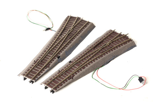Roco Line H0 WL15 + WR15 Weichenpaar mit Gummibettung mit Antrieben (351094) | Condition: Gebraucht