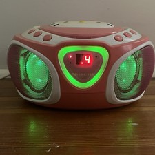 Hello Kitty KT2025 CD Player Boombox AM/FM Radio w/ Power Cord, WORKING