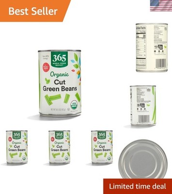 Healthy Organic Green Beans, No Salt Added - 14.5 Oz (Pack of 4) for All Ages