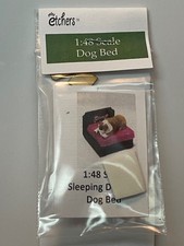 dog bed 1:48 scale 1/4