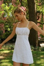 MINKPINK Heart Strings Mini Dress in WhiteNWT Size Small
