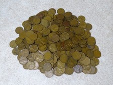 Unsearched 1 Lot Assorted Lincoln Wheat Cents / 2 LBS. & 12.3 OZ. / 240865_jh04
