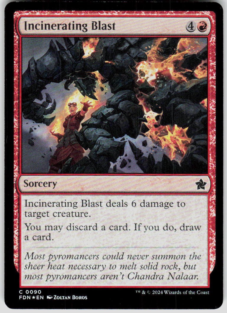 Incinerating Blast Foil 90 Foundations Magic the Gathering