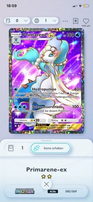 Pokemon TCG Pocket Primarene ex [Ger] Deutsch - Digitale Karte