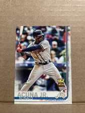 2019 RONALD ACUNA JR TOPPS SERIES ONE #1 ROOKIE CUP 2ND YEAR CARD BRAVES MVP. rookie card picture