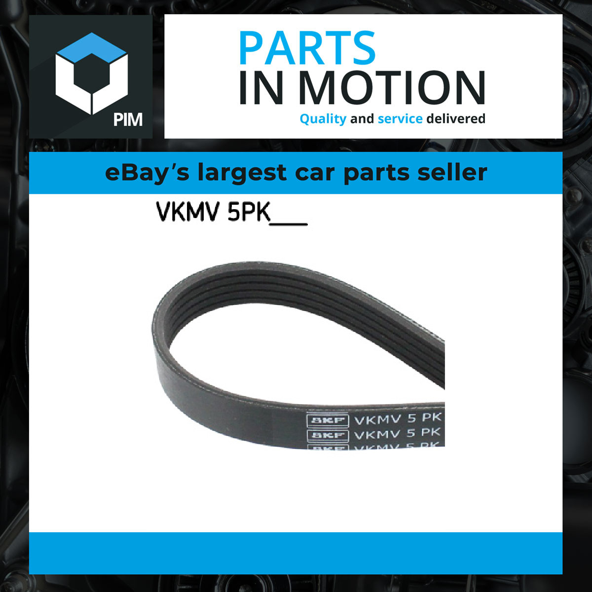Fits SKF VKMV 5PK1110 V-RIBBED RUBBER BELTS - Image 4