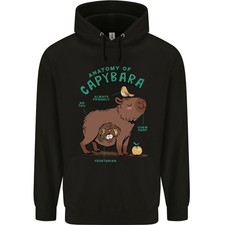 Anatomy of a Capybara Funny Childrens Kids Hoodie