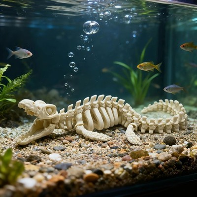 ebay fish aquarium accessories AWXZOM Tank Decorations (fish tank not included), coral decorations and Aquarium Artificial Plastic Plants Set, betta fish tank coral ornaments aquarium coral Aquarium Dcor : Pet Supplies 1pc Realistic mosasaur skeleton replica
