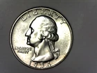 1954 d, Washington Quarter-BU