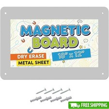 Magnetic Wall Board Reminders Notes Dry Erase Bulletin Display Office School New