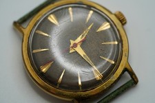 Vintage RODANIA Gold Tone Watch Running But Rough Shape 35mm JB30