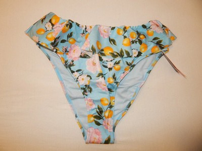 Victoria`s Secret Bikinihose Bikini S  High Zitrone mit Falbel  sexy