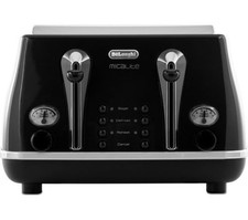 Image of De’Longhi Icona Micalite CTOM 4003.BK 1800W 4-Slice Toaster