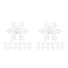  140 Paralumi per Catene Luminose - Paralumi Fiocchi di Neve da