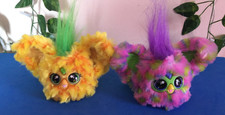 Lot of 2 Hasbro Furby Plush Key Chain Furblet Interactive Toy Talking Works