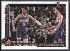 2025-26 Topps #294 Heat Check!: Suns Duo Heat Up Scoreboard