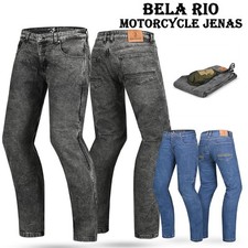 BELA Rio Armour Pants Motorcycle Motorbike Urban Riding Mens Denim Jeans CE 32L