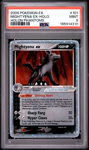 Pokemon Mightyena Ex Holon Phantoms 101 Psa 9 MINT SUPER CLEANNN