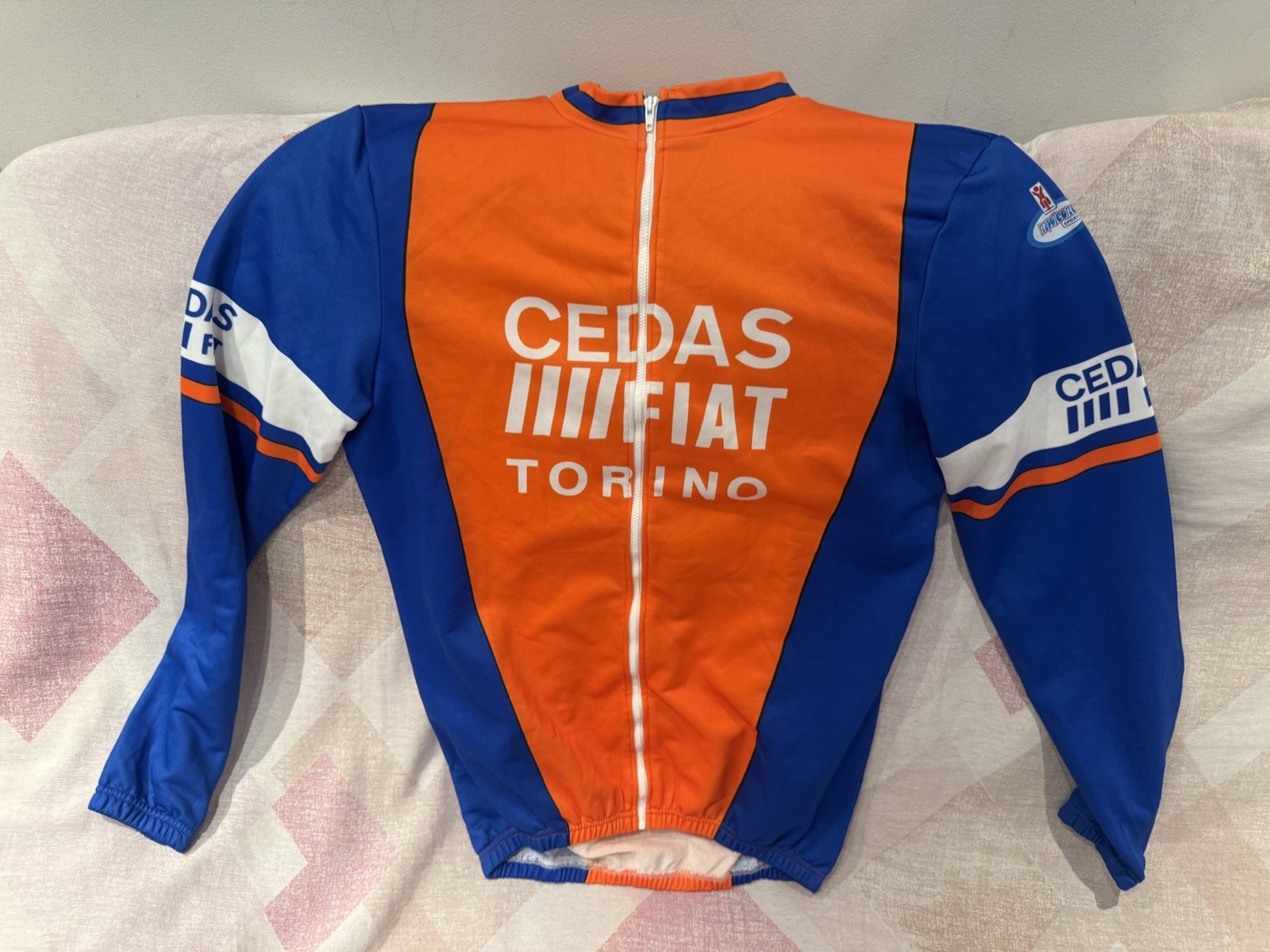 Giacca ciclismo Cedas Fiat Torino Tg 5 anni 90 vintage manica lunga collezione