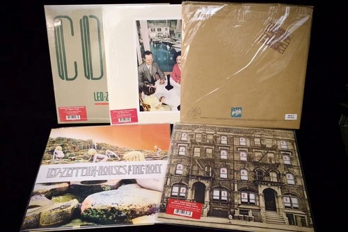 Led Zeppelin Remastered Vinyl 5 Lp Bundle Record Lot Unplayed, Unused 3 Sealed