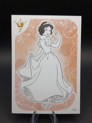Topps Disney Princess 2014 Trading Card, #158 Colour me in card - Snow White